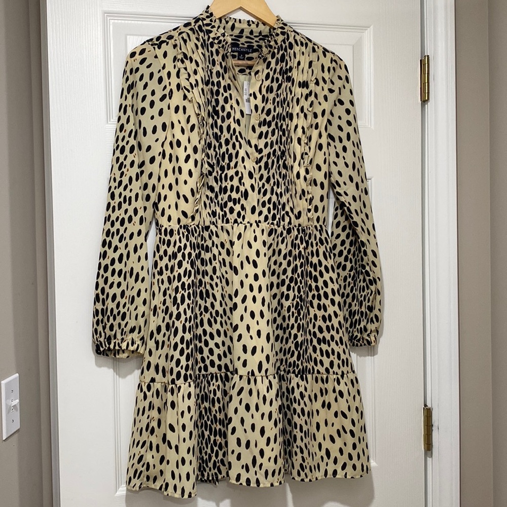 J. crew Mercantile leopard print dress